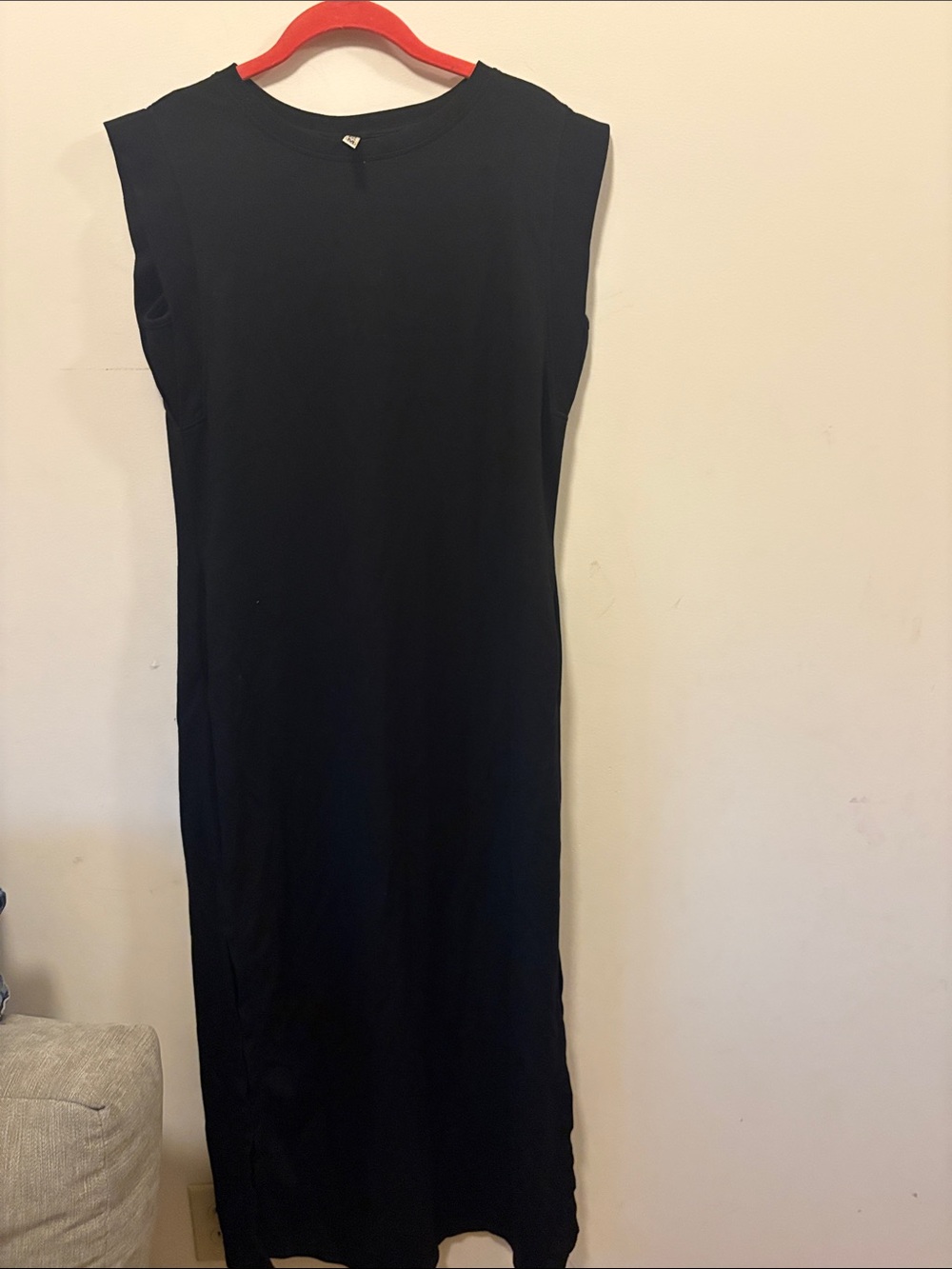 Black Sleeveless Maxi Dress - Minimalist Elegant Style